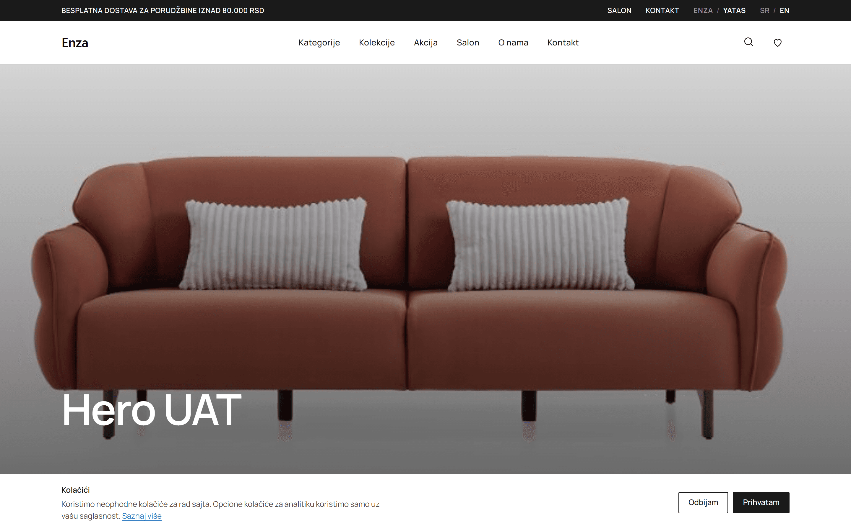 Enza Home website