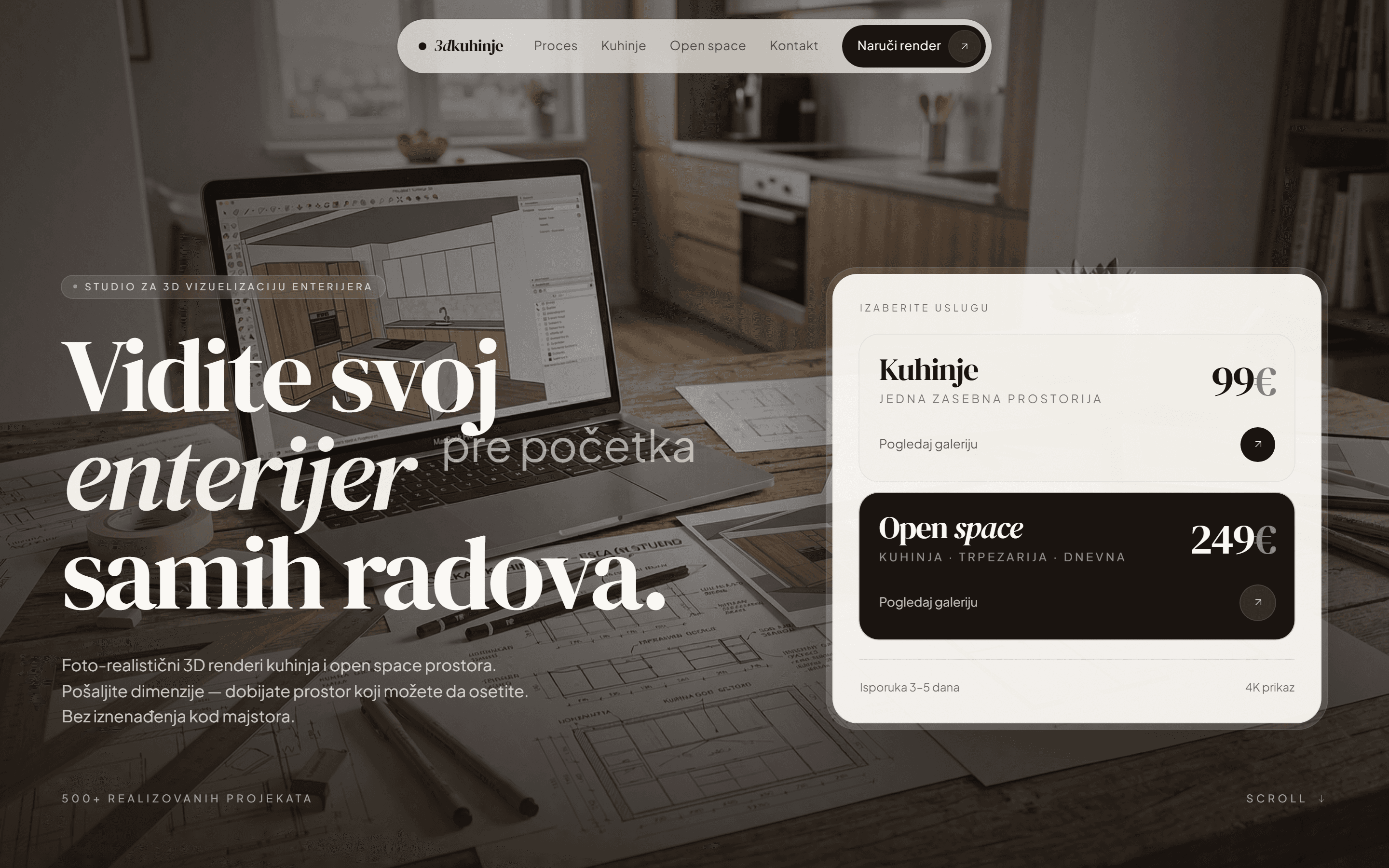 3dKuhinje website